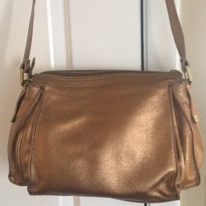 On trend metallic Kooba satchel